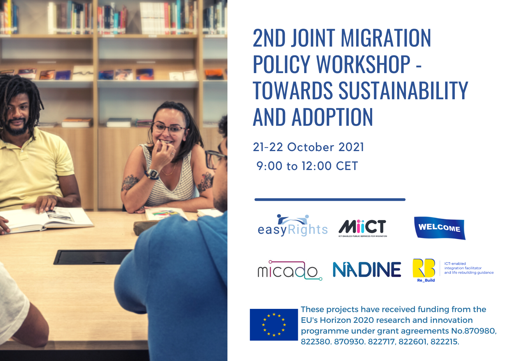 2nd Joint Migration Policy Workshop Towards sustainability and adoption ...